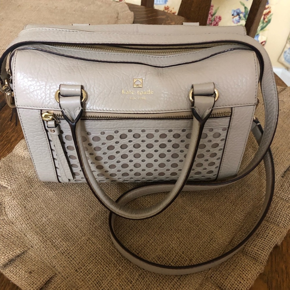 Kate Spade Cream Satchel Bag